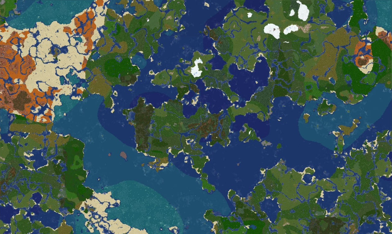 Карта мира Minestory
